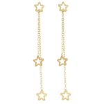 گوشواره طلا 18 عیار زنانه مانچو مدل efg007